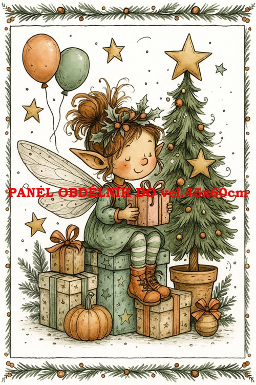Bavlněný panel 10x15 cm - skladem