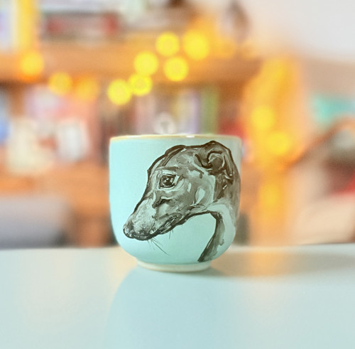 Aristocrat Dog Face Art -svíčka-180 ml-minerál