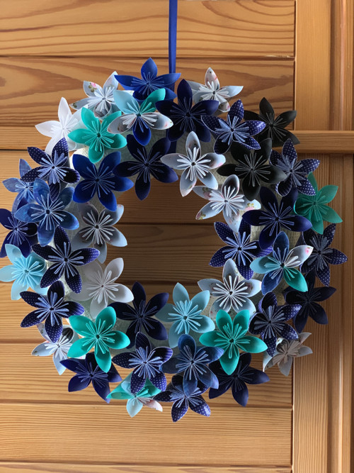 Věnec Kusudama - noční obloha