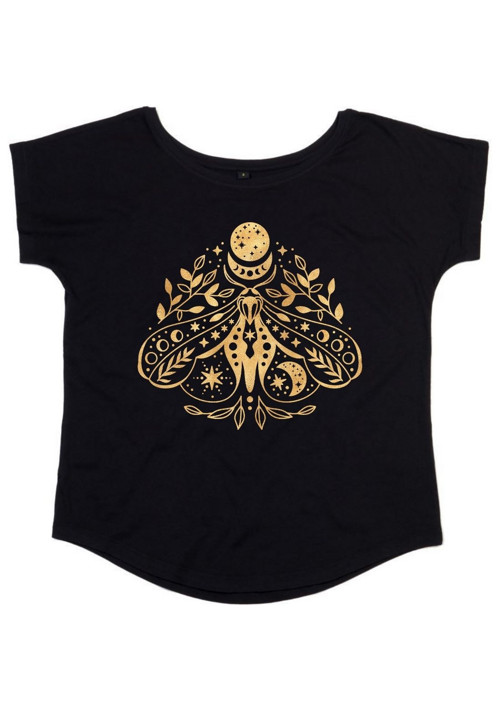 Bio dámské tričko "Moth & Gold II"