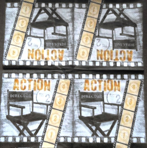 Balení 20x Papírový ubrousek FILM Action director
