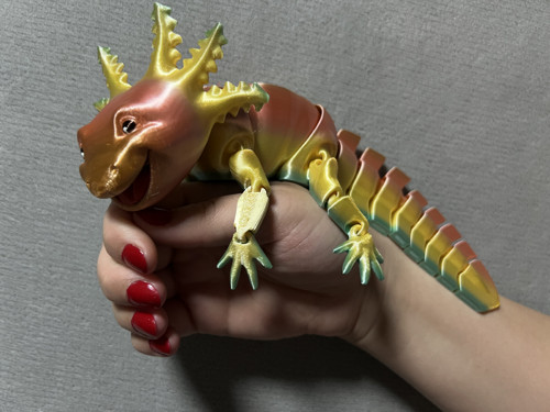 Smějící se Axolotl - 25 cm - 3D Tisk