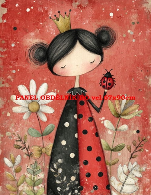 Bavlněný panel 19x25 cm - skladem — foto 1