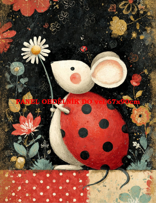 Bavlněný panel 19x25 cm - skladem