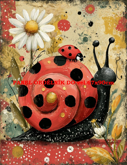 Bavlněný panel 19x25 cm - skladem — foto 1