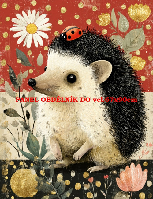 Bavlněný panel 19x25 cm - skladem — foto 1