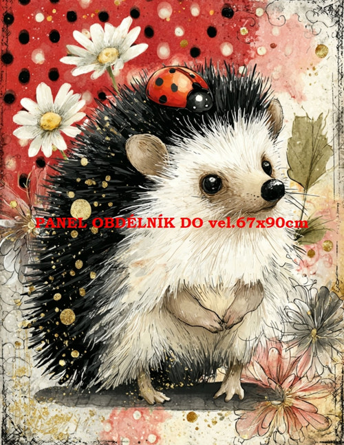 Bavlněný panel 19x25 cm - skladem