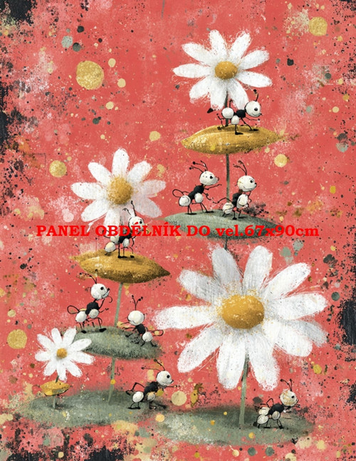 Bavlněný panel 19x25 cm - skladem — foto 1