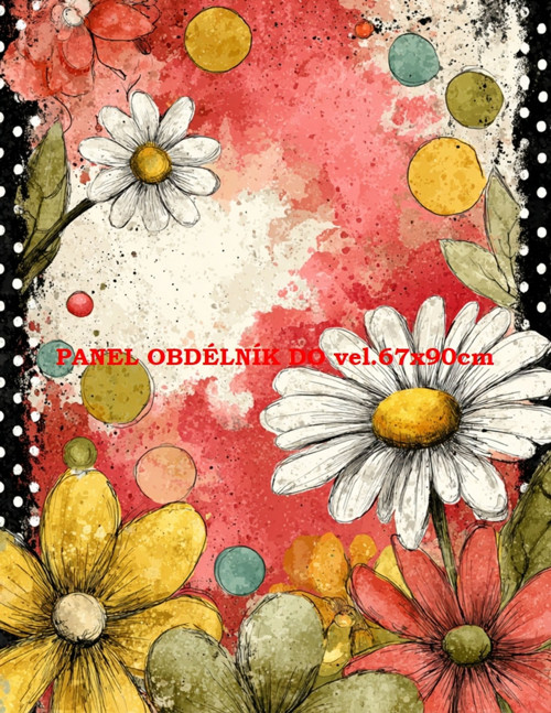 Bavlněný panel 19x25 cm - skladem — foto 1