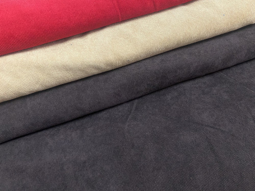 Manšestr s elastanem tmavě hnědý - šíře 140cm