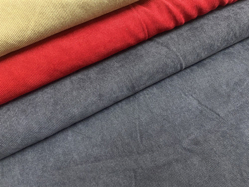 Manšestr s elastanem šedomodrý - šíře 140cm