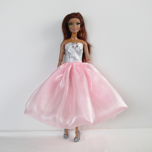 Barbie - krátké společenské šaty světle růžové