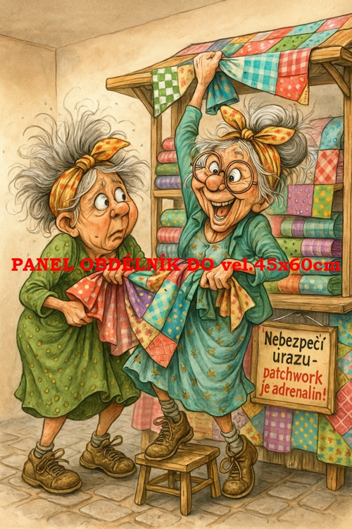 Bavlněný panel 17x25 cm - skladem