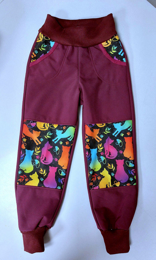 Kalhoty softshell, Kočky a Vínová v.92
