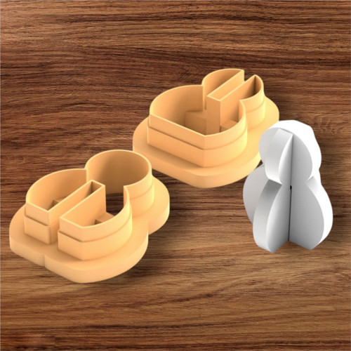 Vykrajovátko na tvoření - 3D sněhulák