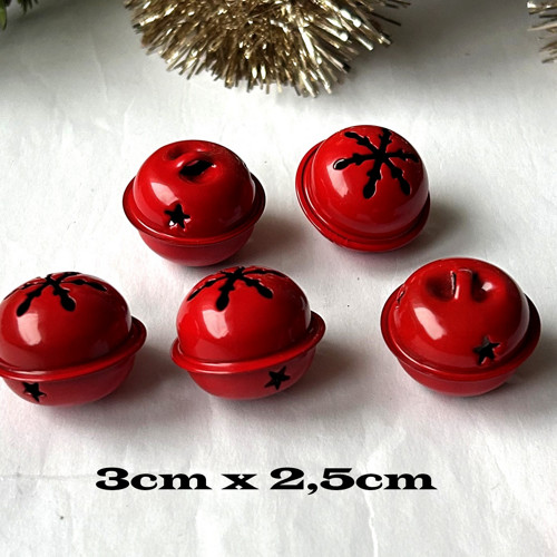 Vánoční rolnička 3cm x 2,5cm - 1ks — foto 1