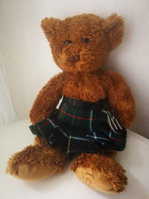 Medvídek Teddy in tartan