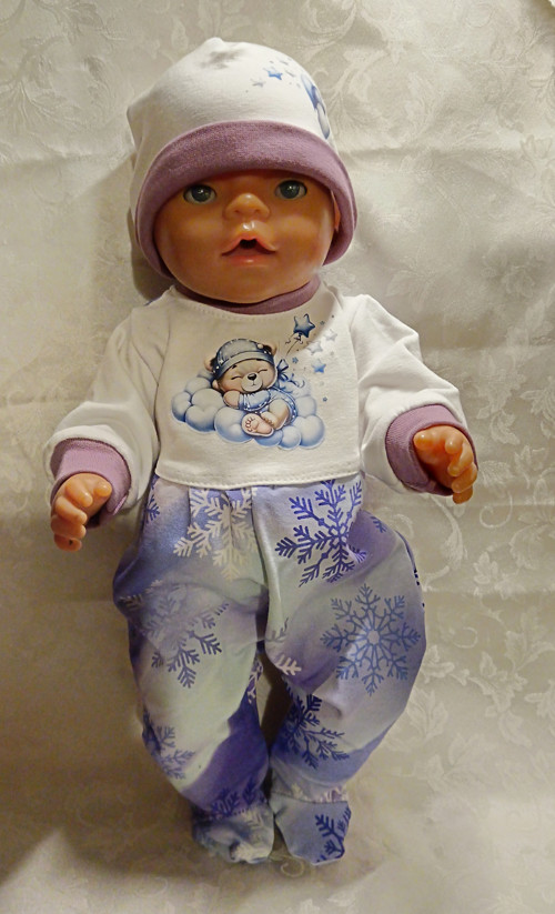 Baby Born 43 cm - overal s čepičkou