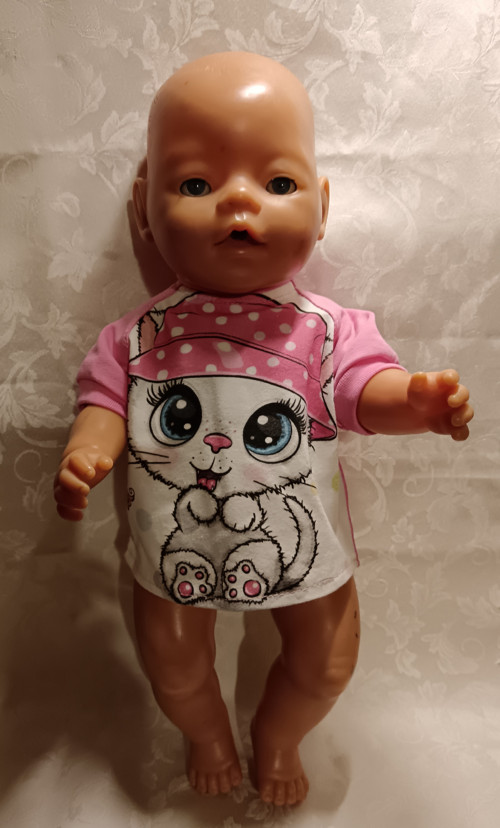 Baby Born 43 cm - tričko s kočičkou