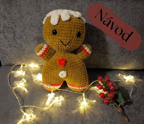 Háčkovaný pan Perníček - návod
