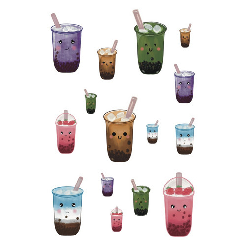 Bubble tea arch samolepek — foto 1
