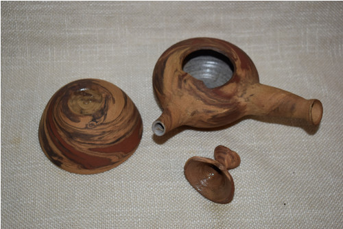 Kyusu konvička žíhaná