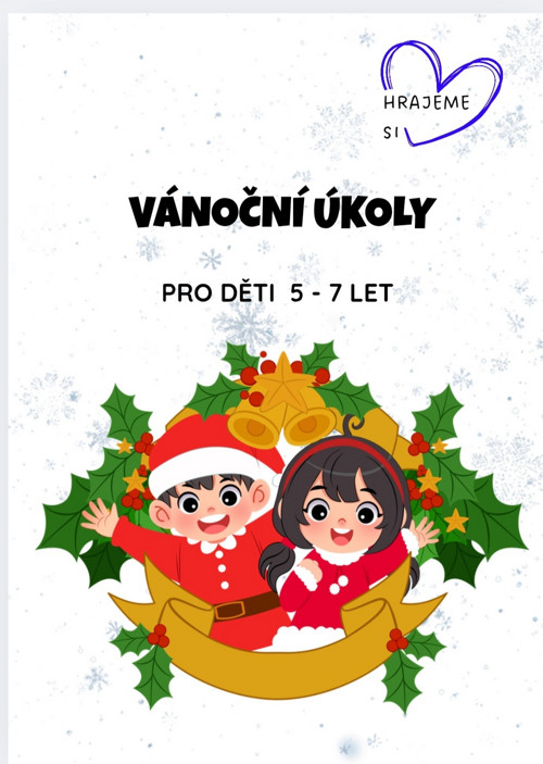 Vánoční pracovní listy pro děti 5 - 7 let