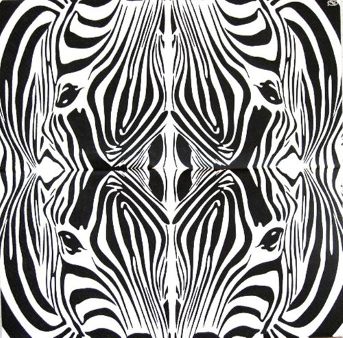Papírový ubrousek Zebra, Design Paw