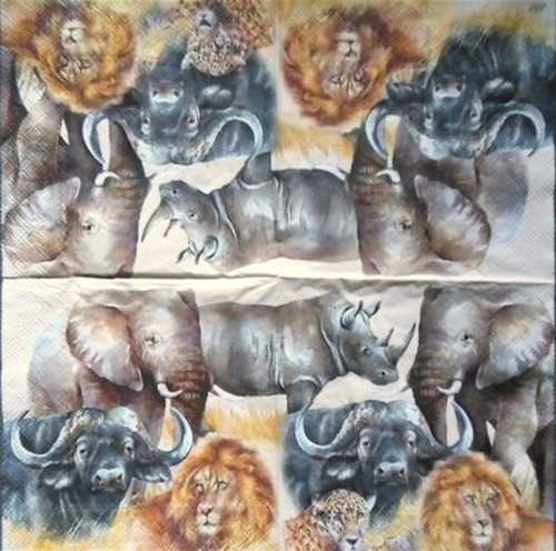 Papírový ubrousek Afrika, Design IHR