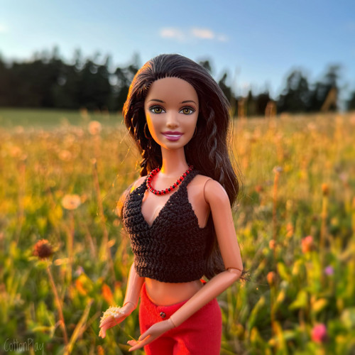 Náhrdelník pro Barbie - červený — foto 1