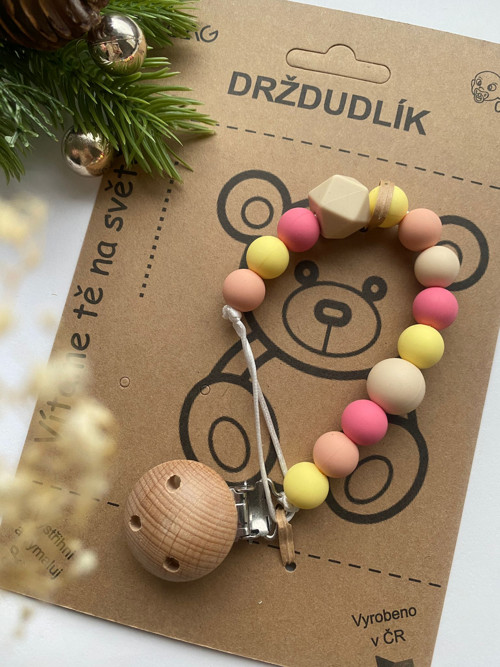 Klip na dudlík: vanilka
