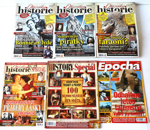 Sada 15x Časopis Otazníky historie History Speciál