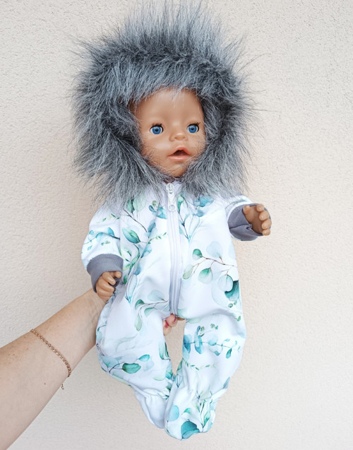 Softshellová kombinéza Baby Born 43cm - Eukalypt
