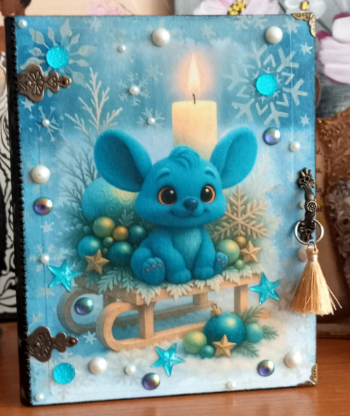 Vánoční krabička ala,, stitch,,.