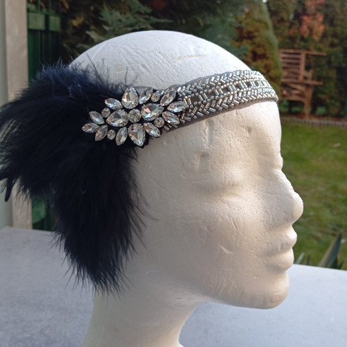 Great Gatsby Silver... čelenka — foto 1
