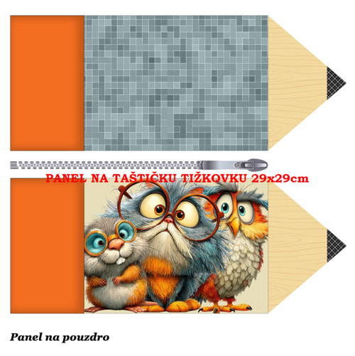 Panel na taštičku tužkovku bavlna