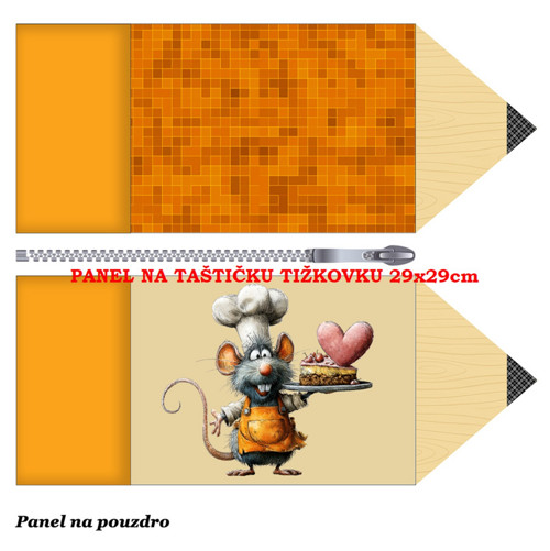 Panel na taštičku tužkovku bavlna