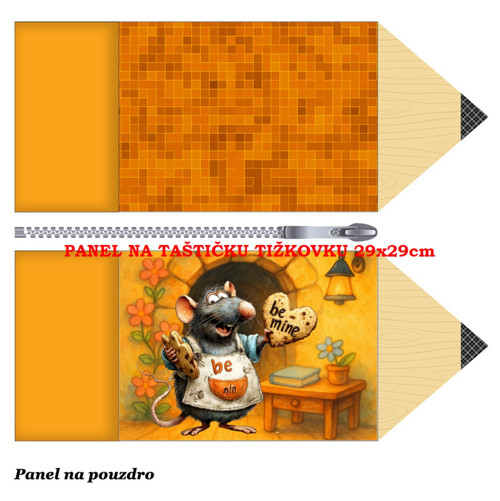 Panel na taštičku tužkovku bavlna