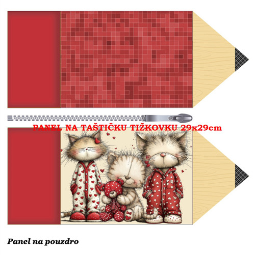 Panel na taštičku tužkovku bavlna