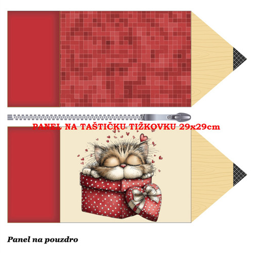 Panel na taštičku tužkovku bavlna