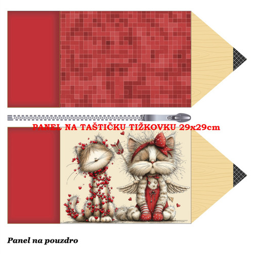 Panel na taštičku tužkovku bavlna