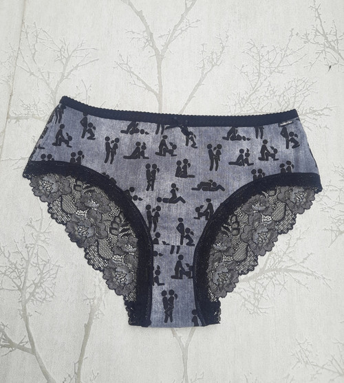 Kalhotky kamasutra na šedé, vel.48