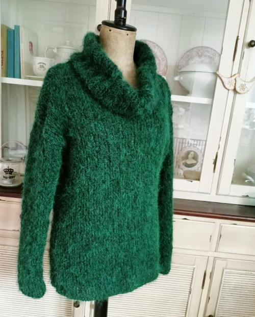 Oversize mohérový svetřík