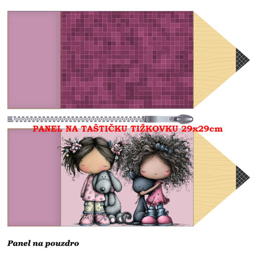 Panel na taštičku tužkovku bavlna