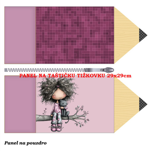 Panel na taštičku tužkovku bavlna