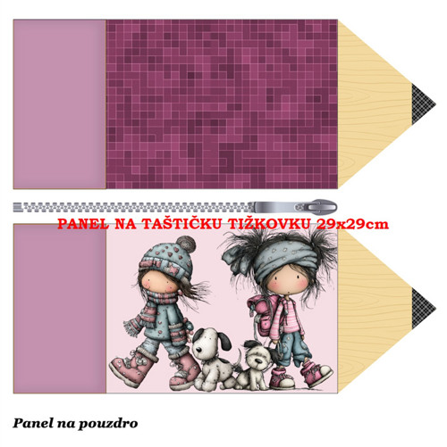 Panel na taštičku tužkovku bavlna — foto 1