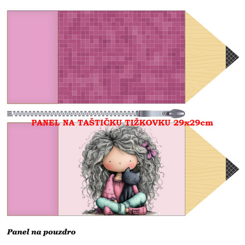 Panel na taštičku tužkovku bavlna — foto 1