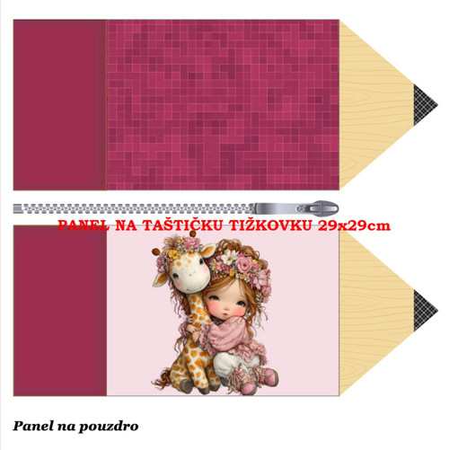 Panel na taštičku tužkovku bavlna — foto 1
