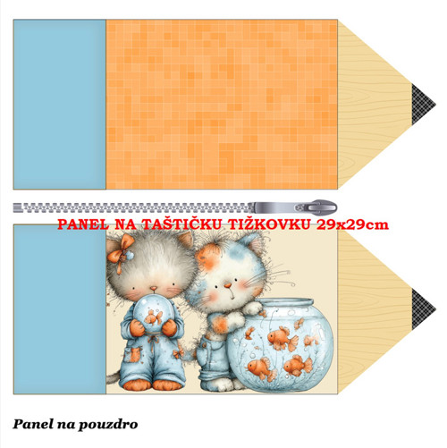 Panel na taštičku tužkovku bavlna