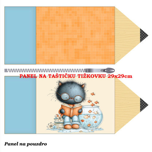 Panel na taštičku tužkovku bavlna